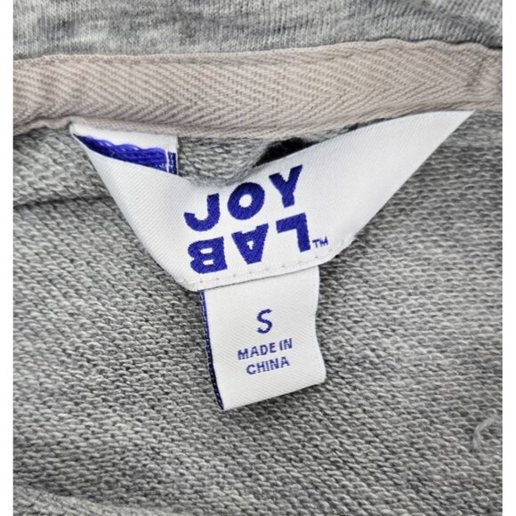 JoyLab Gray  Cropped‎ hoodie Small 98% Cotton 2% Spandex Athleisure - Picture 4 of 9